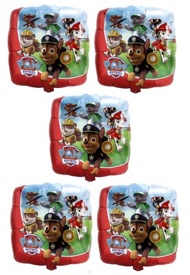 Paw Patrol mini shape folie ballon Group - 5 stuks