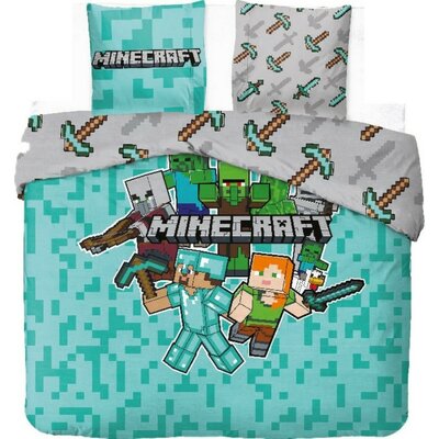 Minecraft dekbedovertrek 240x220cm - 100% katoen