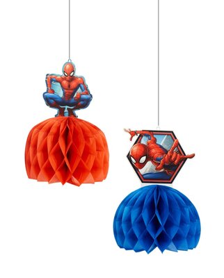 Spiderman honeycomb plafond decoratie set  2-delig