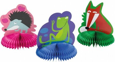 Dieren tafel decoratie set 3-delig