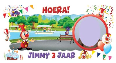 Jokie & Jet muurbanner