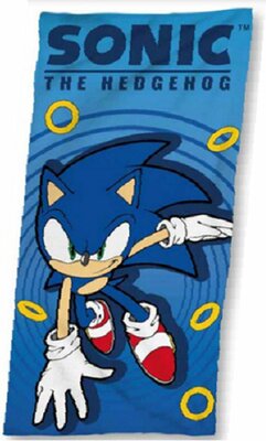 Sonic the Hedgehog strandlaken 70x140cm.