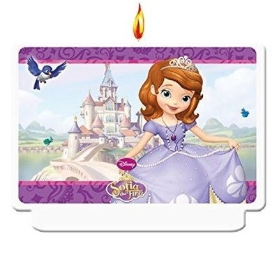 Sofia het Prinsesje verjaardag taart kaars