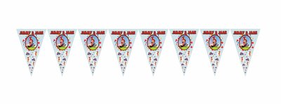 Gepersonaliseerde vlaggenlijn Jokie & Jet thema 200gr papier