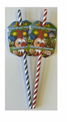 Jokie & Jet rietjes personaliseerbaar - 10 stuks