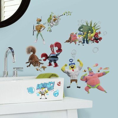 Spongebob 27 delig wand decoratie set