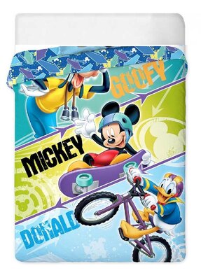 Disney Mickey Mouse - Donald Duck & Goofy bedsprei - deken 140x200cm