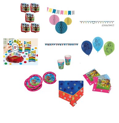 Paw Patrol feestpakket 50 delig - voordeelpakket ACTIE!