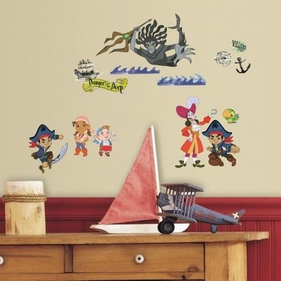 Disney Jake en de nooitgedachtland piraten 27-delig wanddecoratie set