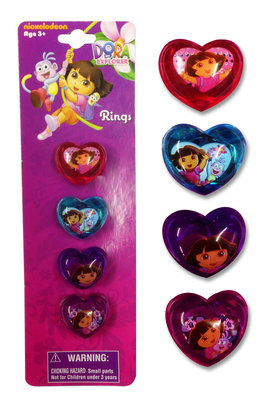 Dora Explorer 4 delig ring set