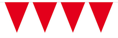 Vlaggenlijn unikleur rood