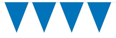 Vlaggenlijn unikleur blauw