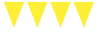 Vlaggenlijn unikleur geel