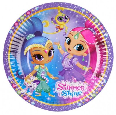 Shimmer and Shine taartbordjes