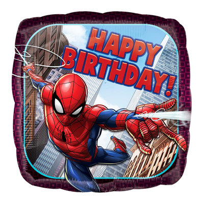 Spiderman folie ballon Happy Birthday