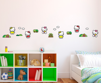 Hello Kitty 24-delig foam decoratie set  ** OP=OP **