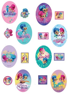 Shimmer and Shine strijkplaatjes - strijkapplicatie