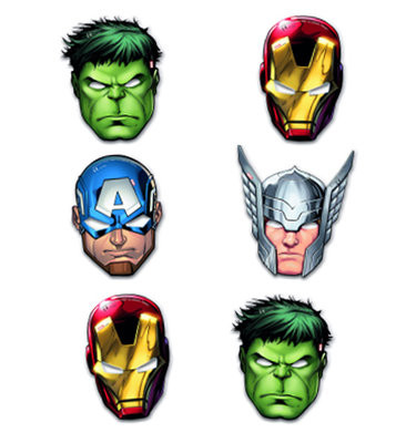 The Avengers maskers