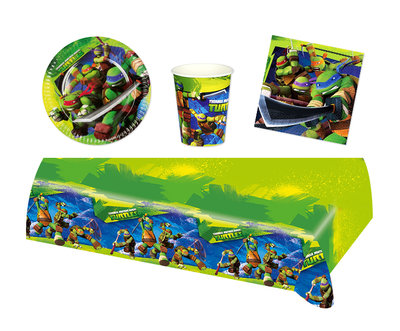 Ninja Turtles feestpakket - voordeelpakket 8 personen